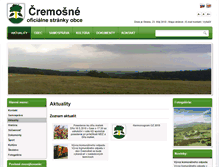 Tablet Screenshot of cremosne.sk